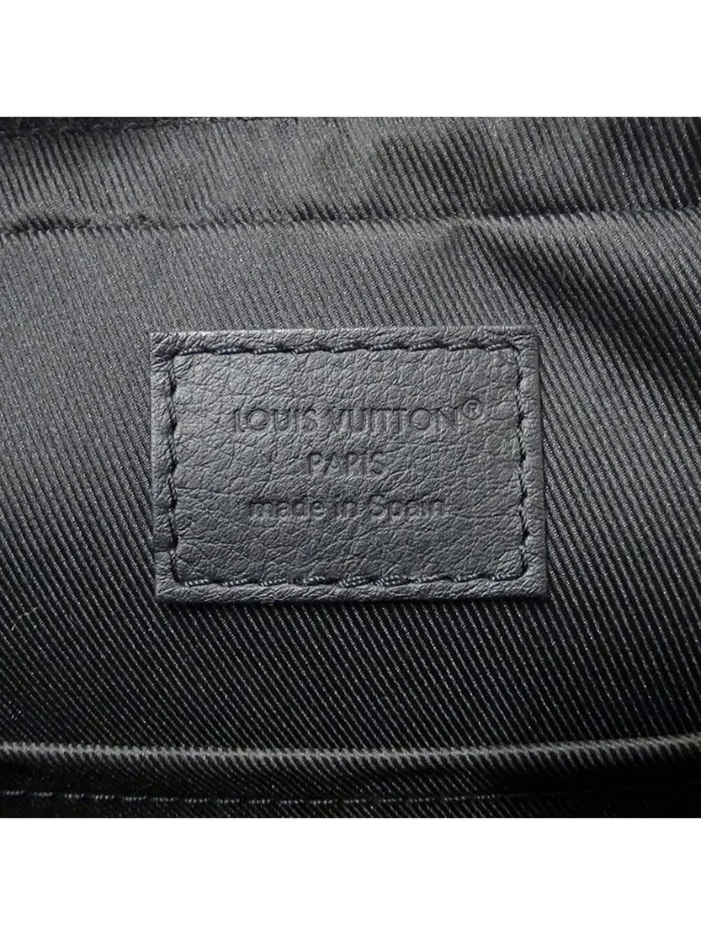 Louis Vuitton Monogram Shadow Shoulder Bag Trio Messenger Noir Black